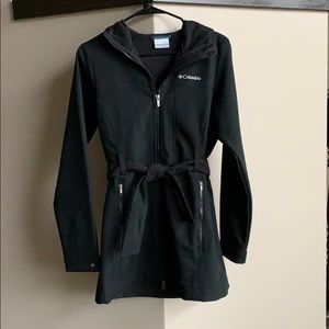 Columbia fleece lined belted trench